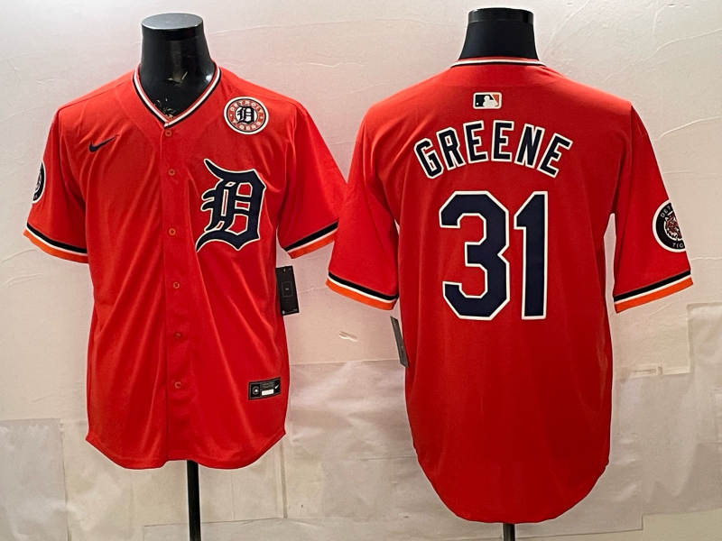 Men Detroit Tigers #31 Greene orange Game Nike MLB Jersey 2026032004